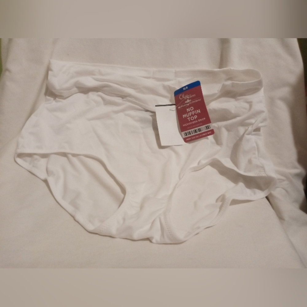 Olga By Warner's White Microfiber Brief Panties, Size- XL